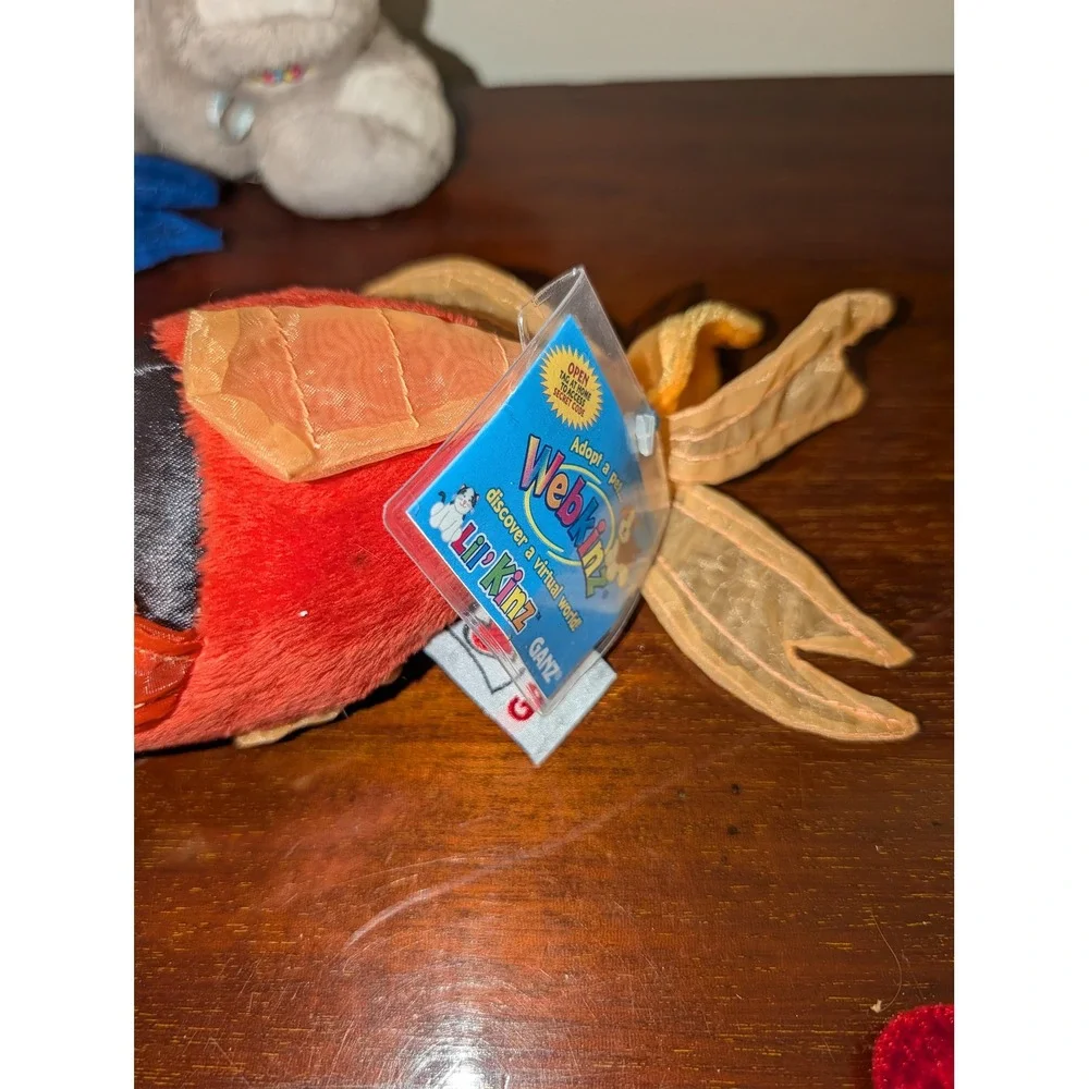 Ganz Webkinz Plush Lot Elephant Lil'Kinz Purple Goldfish Clownfish 3pc Mixed Set
